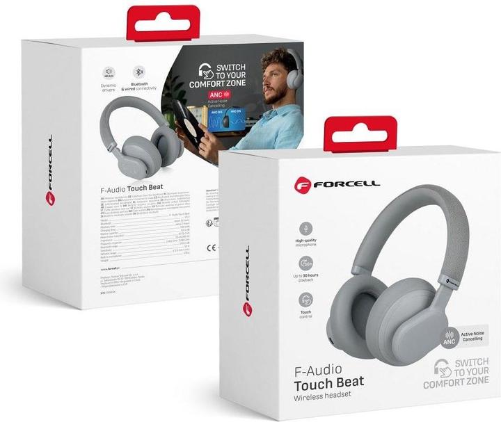 Produktbild Forcell Touch Beat Bluetooth Headset (Aktive Geräuschunterdrückung, 30 h, Kabellos)