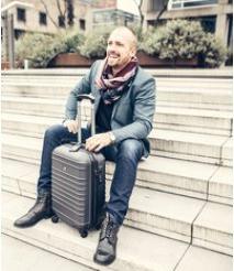 Produktbild JSA Reise-Trolley S Kunststoff schwarz (40 l)