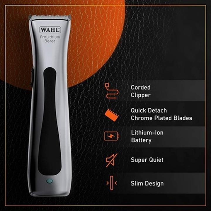 Actual product image Wahl 8841-616 ProLithium Beret Silver Hair Trimmer