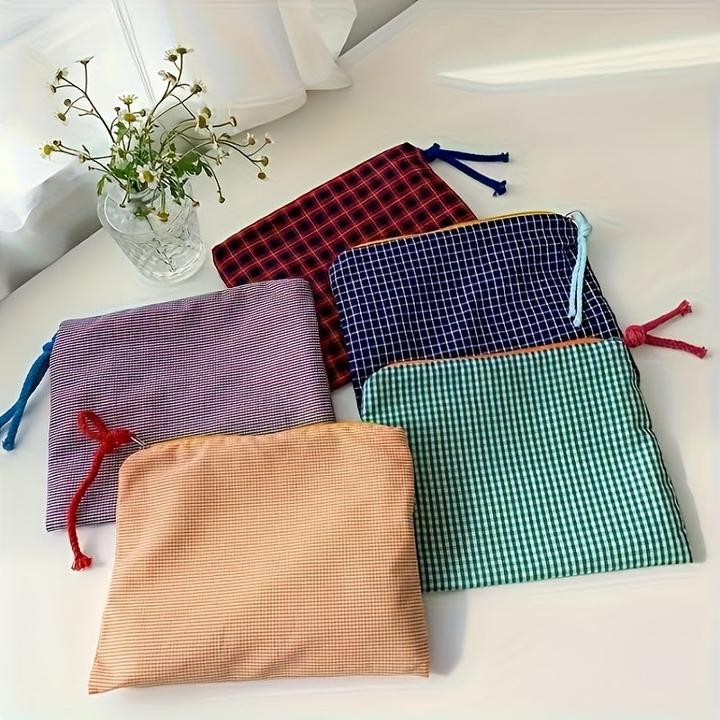 Immagine prodotto Only-Bags.Store Borsa per il trucco retrò a colori, portamonete multifunzione di grande capacità con
