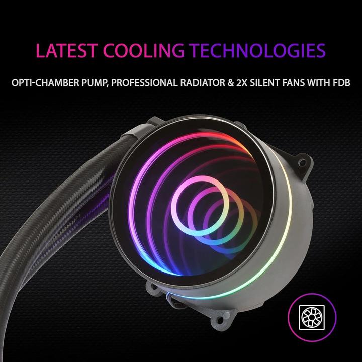 Produktbild Mars Gaming Kit Watercooling Aio Ml-One RGB - 240mm (Noir)