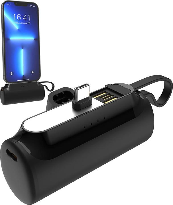 Image du produit Revolt Mini banque d'alimentation avec prise USB-C & prise USB-C, 4 500 mAh, PD 20 watts (4500 mAh, 20 W)