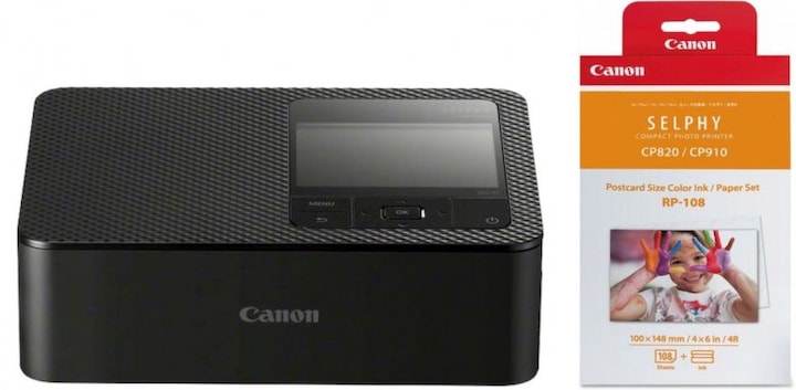 Actual product image Canon Selphy CP1500 Black + RP-108 (Thermal printing, Colour)
