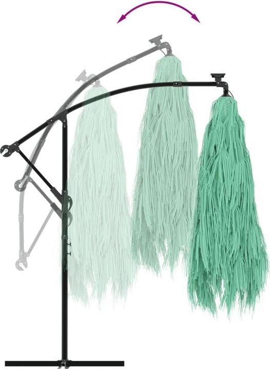 Actual product image vidaXL Parasol with mast (2.46 m)