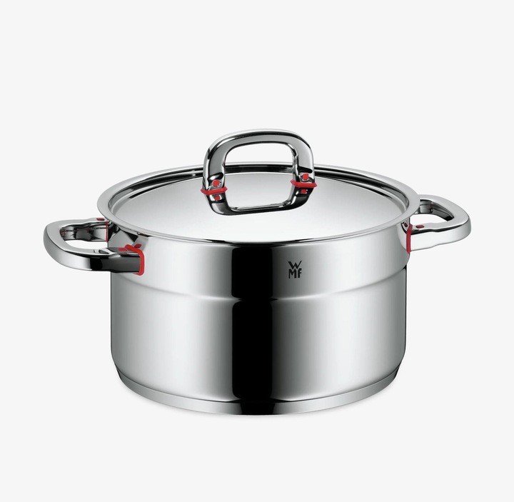 Actual product image WMF Cooking Pot Induction Meat Pot 20cm Pot 3,3l Lid PremiumOne Stainless Steel (20 cm, Pot, Stainless steel)