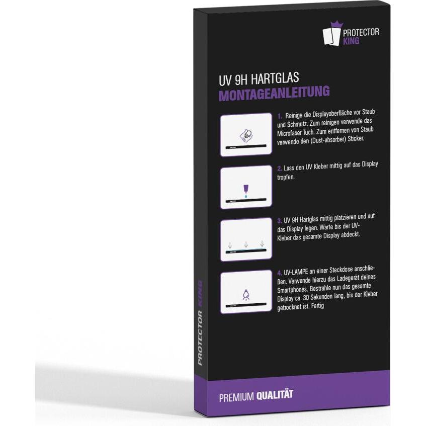 Thumbnail - Protectorking 1x UV Liquid Echtes Tempered 9H Panzerhartglas 3D KLAR (1 Stück, Samsung Galaxy S22+), Smartphone Schutzfo...