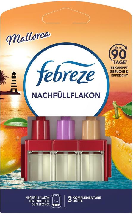 Febreze 3Volution fragrance plug refill flacon Mallorca fragrance plug refill flacon