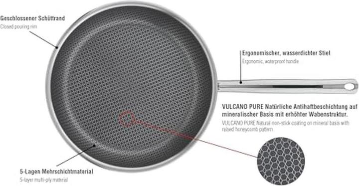 Actual product image Spring Cut Resist Pure frying pan XL (28 cm, Frying pan, Stainless steel)