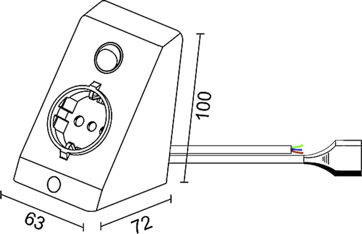 Immagine prodotto L&S Presa a muro con interruttore on/off 230 V (1 pz.)