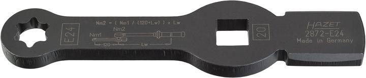 Produktbild HAZET TORX Schlag-Schlüssel ∙ mit 2 Schlagflächen 2872-E24 ∙ Vierkant20 mm (3/4 Zoll) ∙ Aussen TORX…