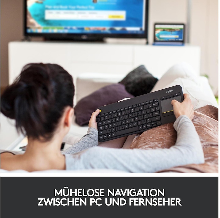 Produktbild Logitech K400 Plus (Eng. Int., Kabellos)