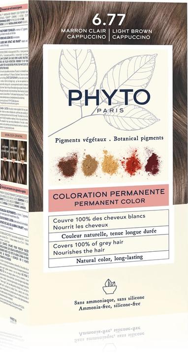 Actual product image Phyto Phytocolor Kit 6.77 (6.77 Light brown cappuccino)