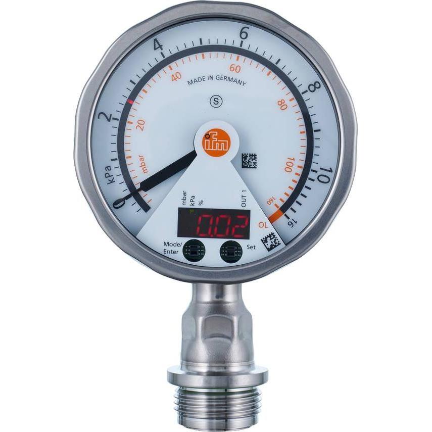 IFM Drucksensor 1 St. PG2749 -0 kPa bis 10 M12 1Öffner 1 Schliesser (Misuratore), Modulo elettronico
