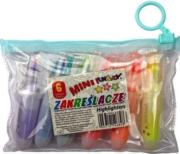 Produktbild Kolorowe Baloniki Mini-Textmarker 6 Farben (6x)