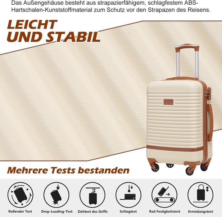 Immagine prodotto Coolife Trolley-Set (38 l, Bagaglio a mano (fino a 50 litri))