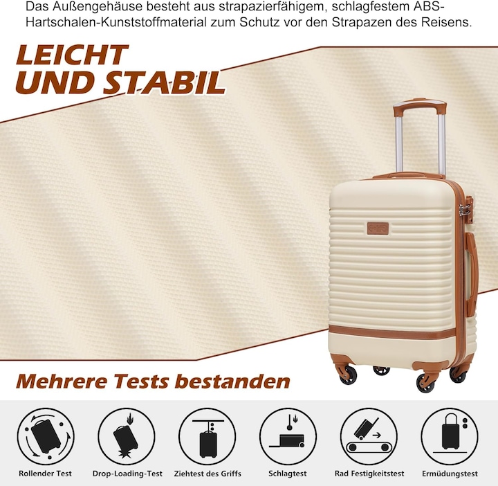 Produktbild Coolife Trolley-Set (38 l, Handgepäck (bis 50l))