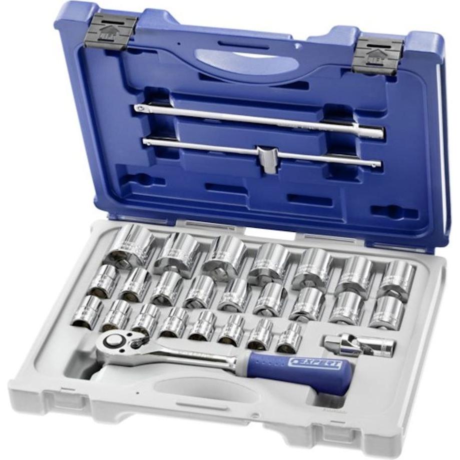 Expert, Chiave a bussola + esagonale, COFFRET DE DOUILLES 1/2" - 28 PEZZI