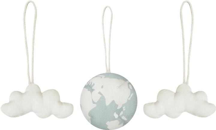 Produktbild Lorena Canals Rattle toy hangers (3er Set) - World Ball