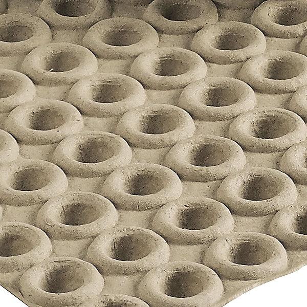 Actual product image Terra Moulded pulp tray, light, LxW 380 x 380 mm, height 15 mm, 20+ items. (1 pcs.)