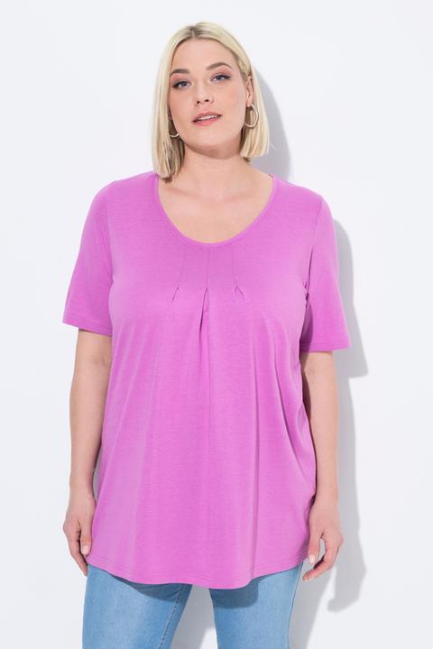 Actual product image Ulla Popken Essential Front Pleat Tee (42, 44)