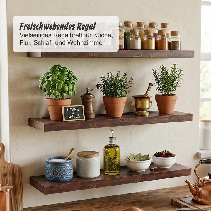 Actual product image Relaxdays 3x wall shelf (50 x 23 x 4 cm)