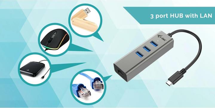 Produktbild i-tec Metal HUB 3 Port (USB-C, 4 Ports)
