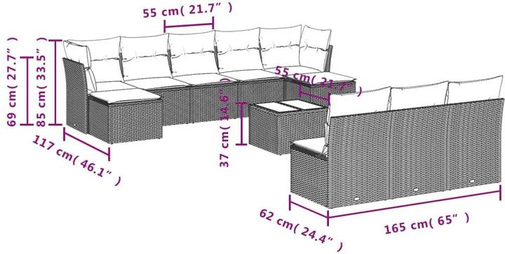 Produktbild vidaXL Casen