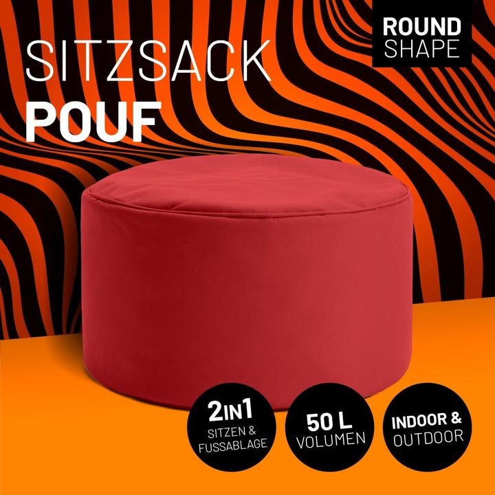 Produktbild Lumaland Sitzsack 45 x 25 cm, Rot