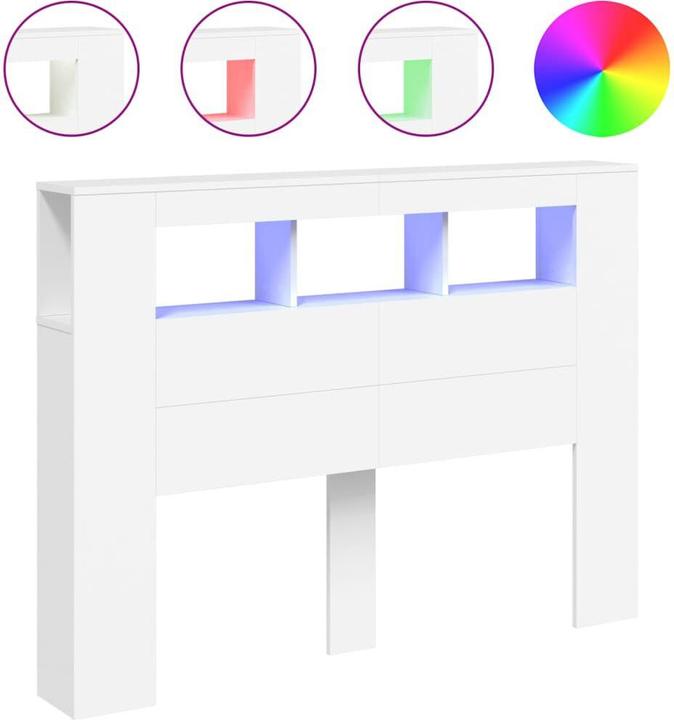 Actual product image vidaXL LED headboard (140 x 18.5 x 103.5 cm)