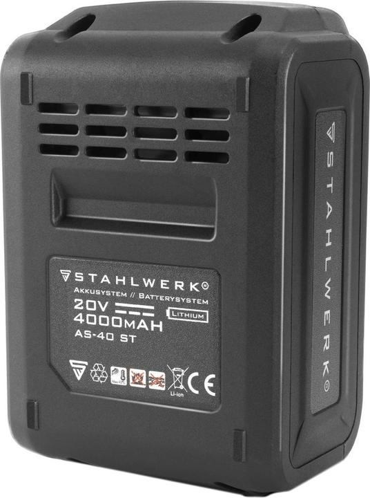Produktbild Stahlwerk 20 V Akku 4Ah Li-Ion Ersatzakku passend für Werkzeuge (20 V)