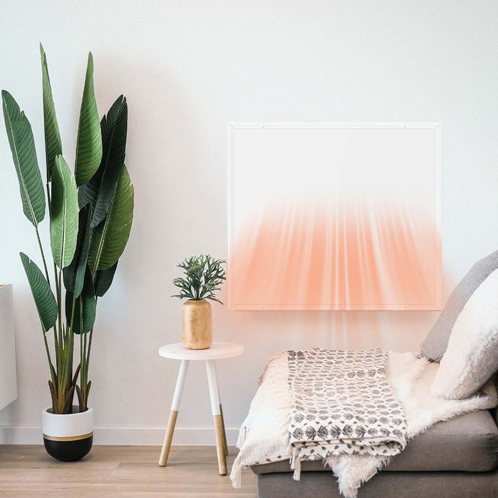 Actual product image Wiltec Infrared Heating Panel 290W IR Heat Panel Electric Heater Energy-efficient Radiator (290 W)