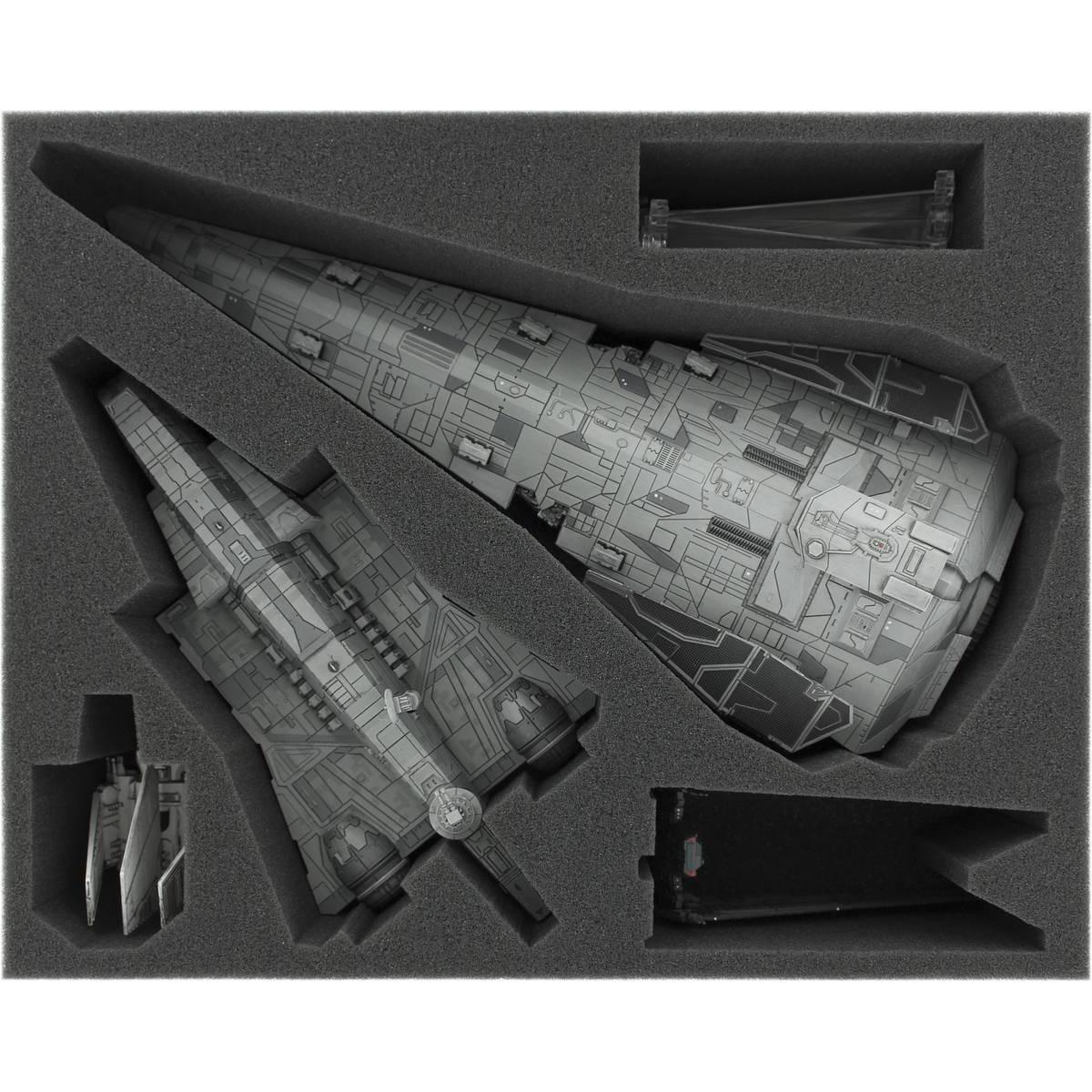 Feldherr FSJT090BO - Inserto in schiuma da 90 mm a grandezza naturale per Star Wars X-WING Imperial Stur (Materiale sintetico)