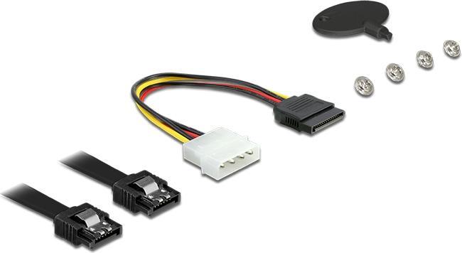 Image du produit Delock Cadre de montage 5.25 1x3.5, 1x2.5, 2xUSB3 ports, hot-swap