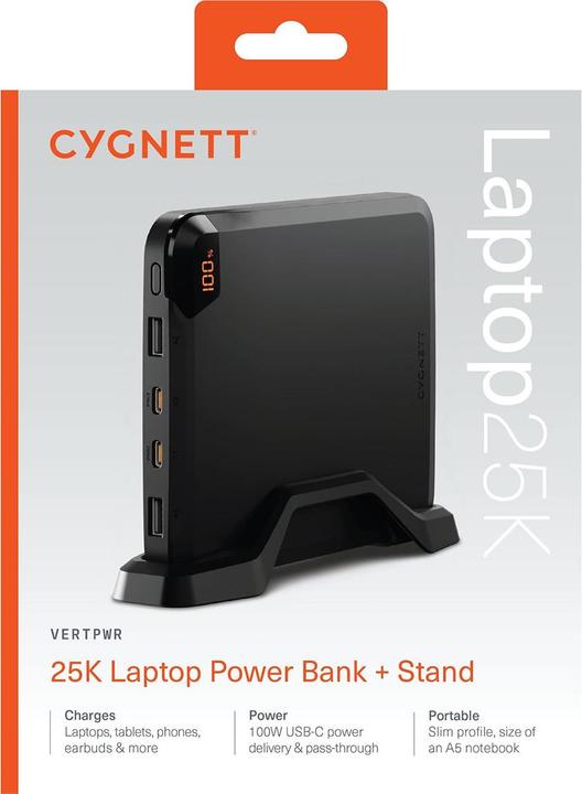 Actual product image Cygnett CY-CY5128PBCHE Powerbank (25000 mAh, 100 W, 92.50 Wh)