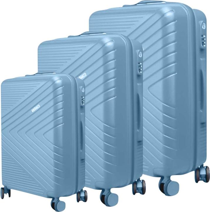 Produktbild Avizar 3er Hartschalenkoffer Chevron mit TSA-Schloss