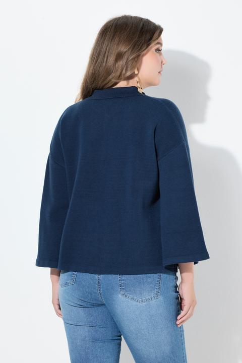 Produktbild Miamoda Strickjacke, Cape-Form, weite 3/4-Glockenärmel (54)