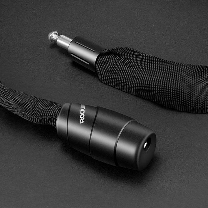 Image du produit Rockbros 3230002001 antivol pour vélo avec combinaison et clé - noir (95 cm)