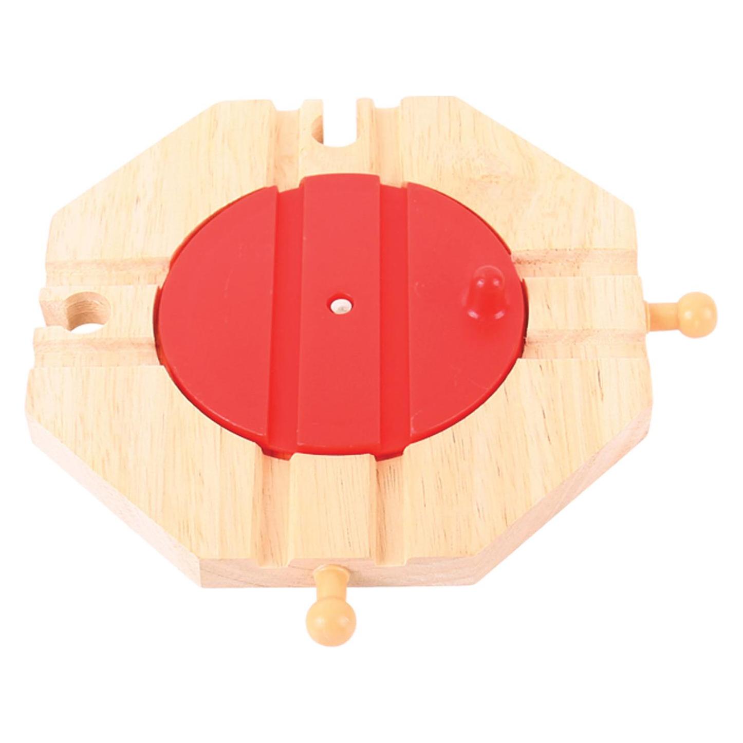 Bigjigs Houten Rail 4-richtingen Carrousel