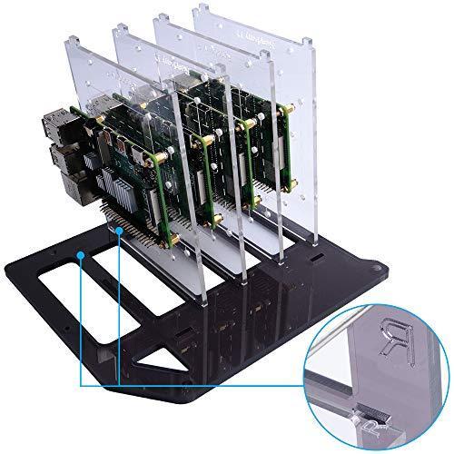 Produktbild GeeekPi Rack Tower, 4-Layer Gehäuse für Raspberry Pi Cluster