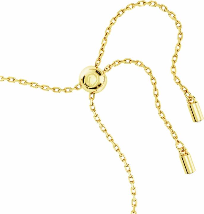 Actual product image Swarovski Idyllia Bracelet Various Cuts Lucky Clover Green Gold (24 cm, Swarovski Metal)