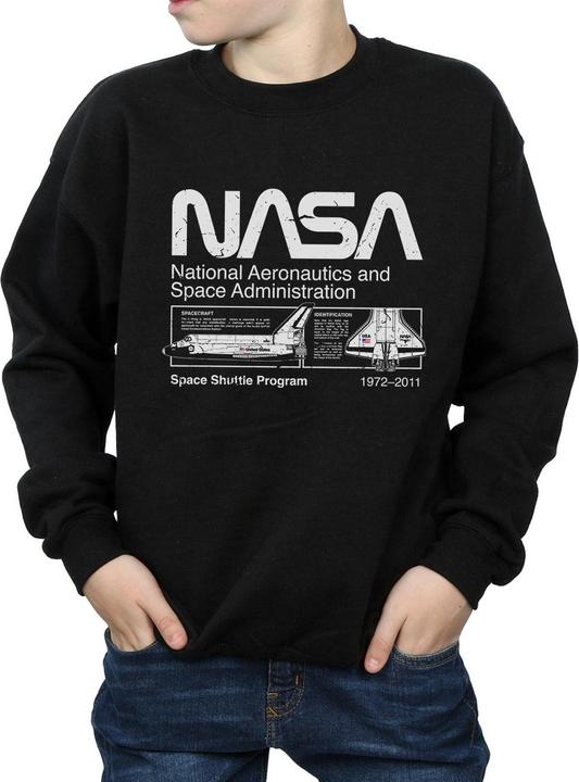 Actual product image Nasa Boys Space Shuttle Sweatshirt (128)