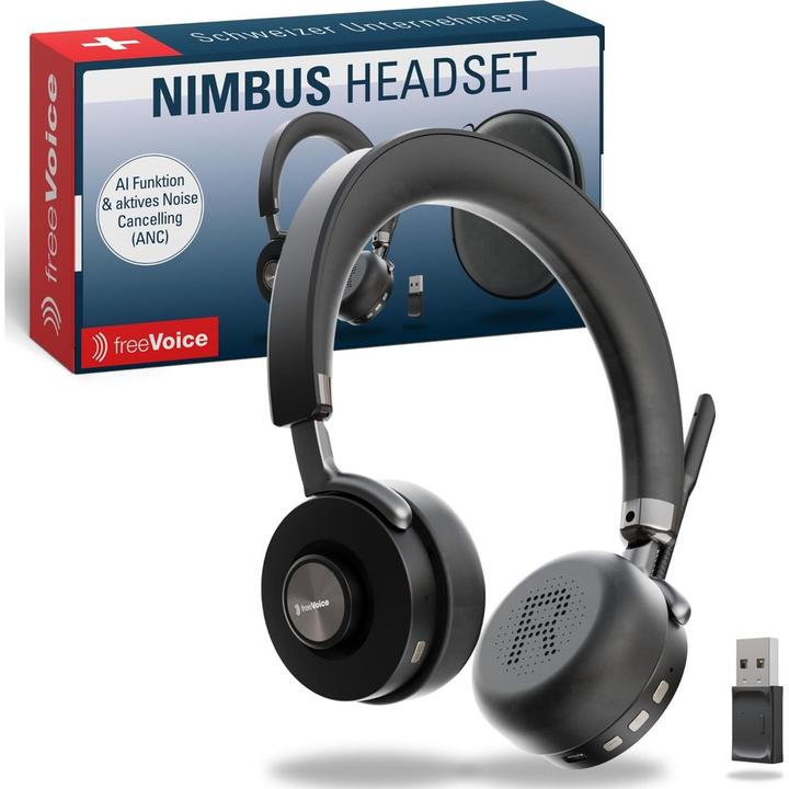 Produktbild FreeVoice Nimbus 80 Stereo ANC (Bluetooth, USB-A (Kabellos, USB-A)