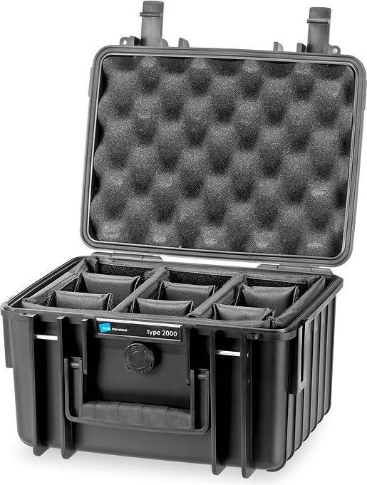 Actual product image B&W International Outdoor Case Type 2000 with compartment division (Photo case, 7 l)
