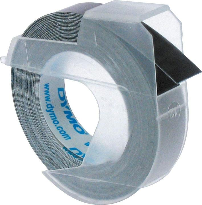 Dymo Prägeband 3D (0.90 cm, Schwarz)
