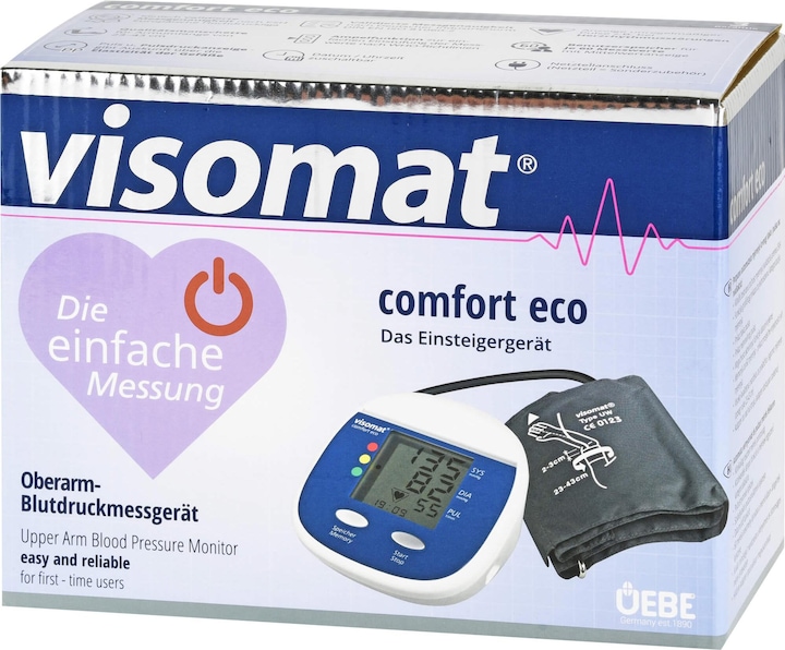 Produktbild UEBE visomat comfort eco Einsteigergerät zur Blutdruckmessung, 1 St. Gerät (Blutdruckmessgerät Oberarm)