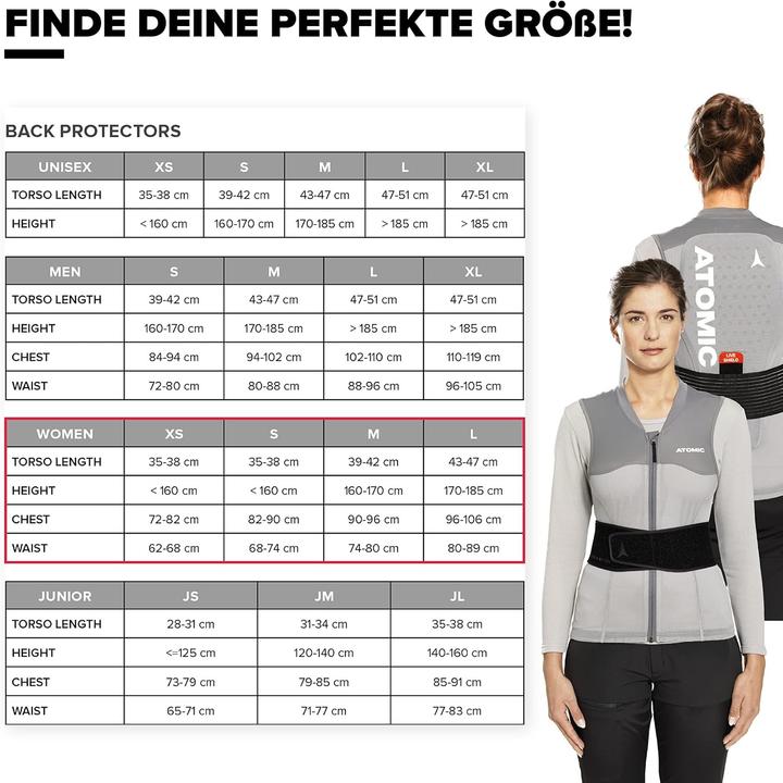 Actual product image Atomic LIVE SHIELD Vest W Grey (M, Back protector, Unique specimen)