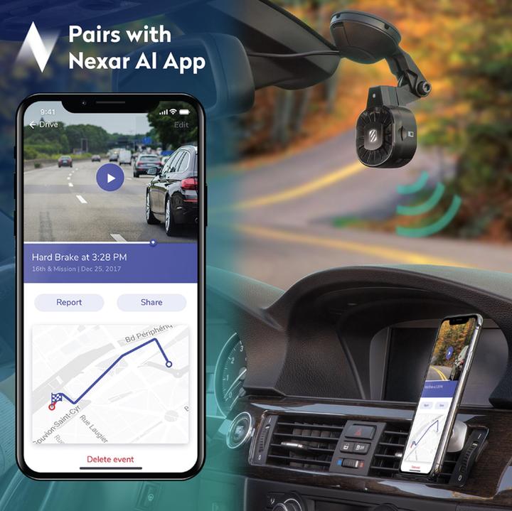 Produktbild Scosche Full HD Nexar Dash Cam (Bluetooth, GPS-Empfänger)