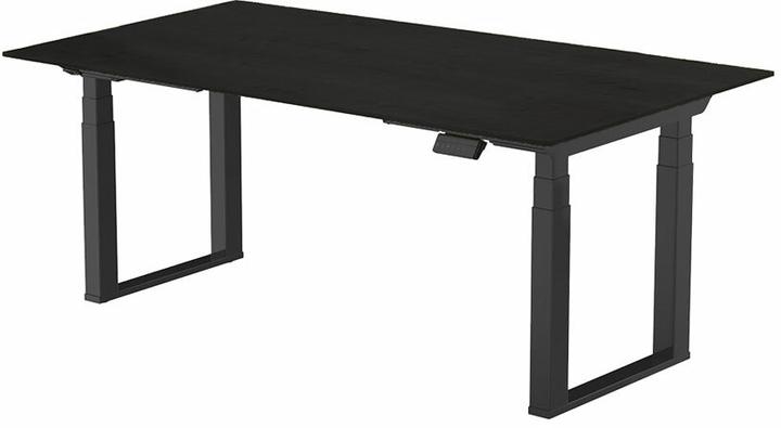 Produktbild Contini höhenverstellbarer Bürotisch 160 x 80 cm schwarz / Gestell schwarz