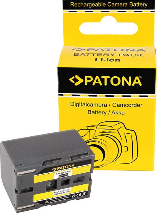 Actual product image Patona Battery f. Samsung SB-L220 SB-LS70 SB-L110 SB-LS110 SB-L70