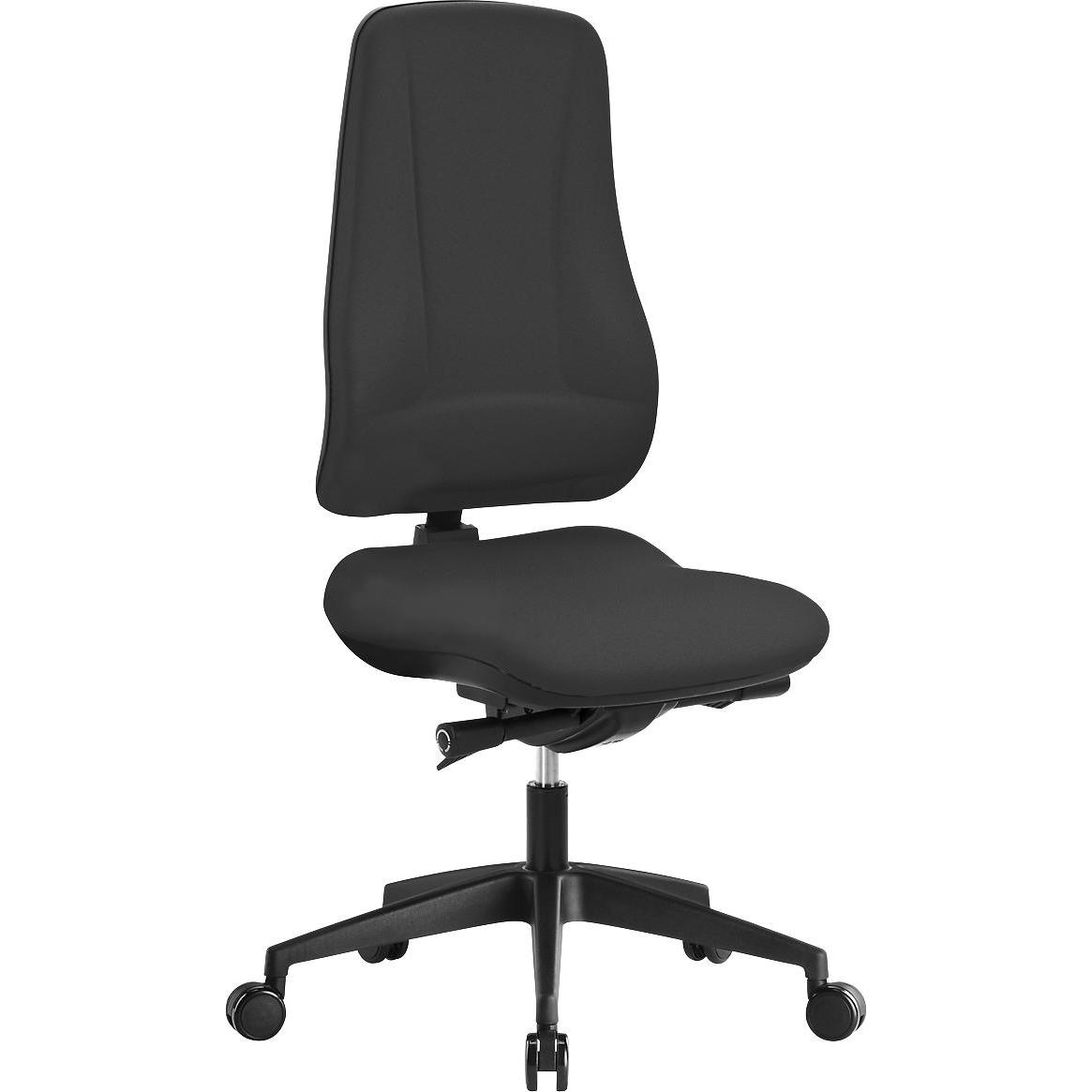 Prosedia, Bürostuhl, Bürostuhl LEANOS V KOMFORT, Synchronmechanik, ohne Armlehnen, hohe Rückenlehne, Knierolle